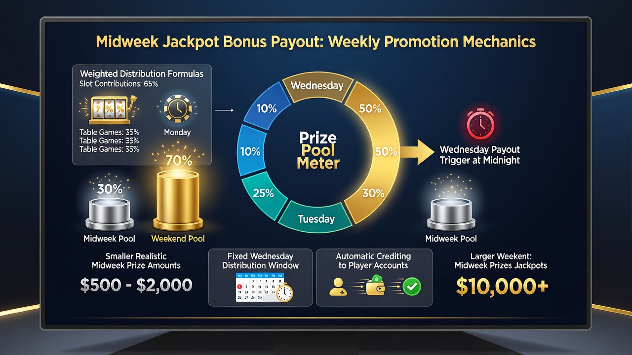 Midweek Jackpot Bonus Payout: How the Weekly Jackpot Promotion Distributes Prizes and What to Expect from the Midweek Prize Distribution