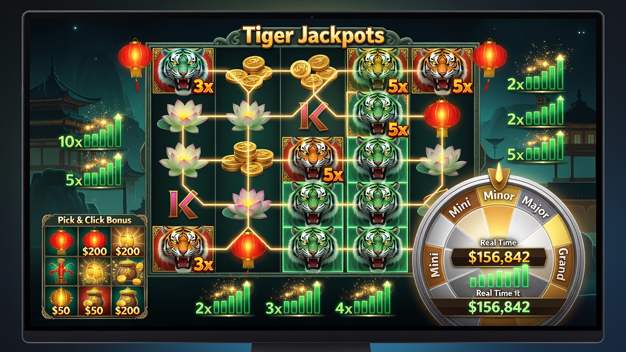 Tiger Jackpots Games: Bonus Features, Free Spins, Slot Mechanics & Jackpot Payouts Explained