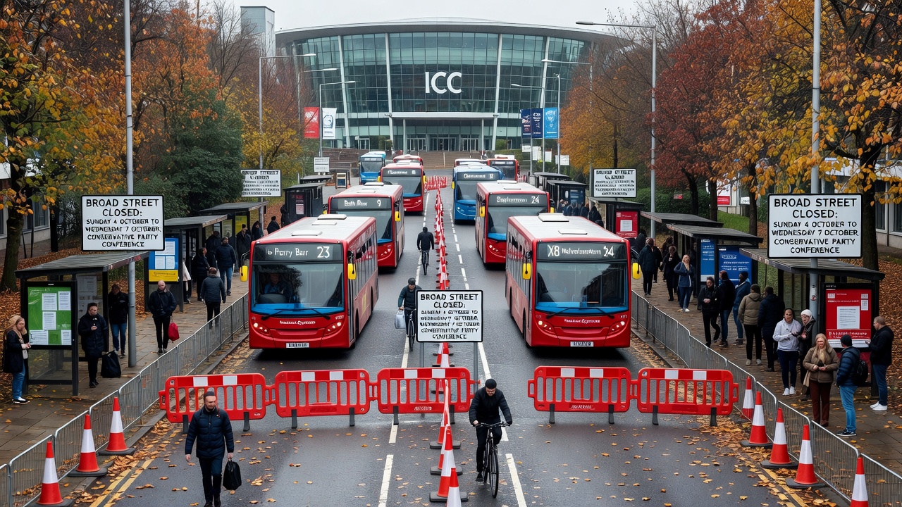 Birmingham Braces for Travel Disruption During Tory Conference