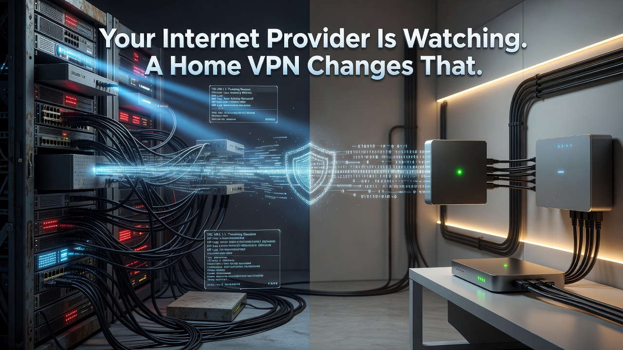 Your Internet Provider Is Watching. A Home VPN Changes That