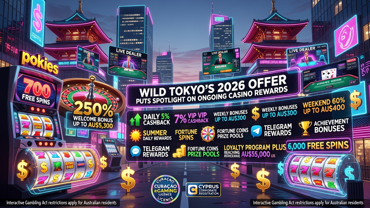Wild Tokyo's 2026 Offer Puts Spotlight on Ongoing Casino Rewards