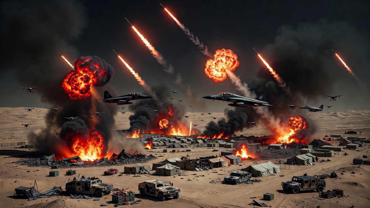 Footage Reveals Scale of Iranian Strikes on U.S. Base in Kuwait