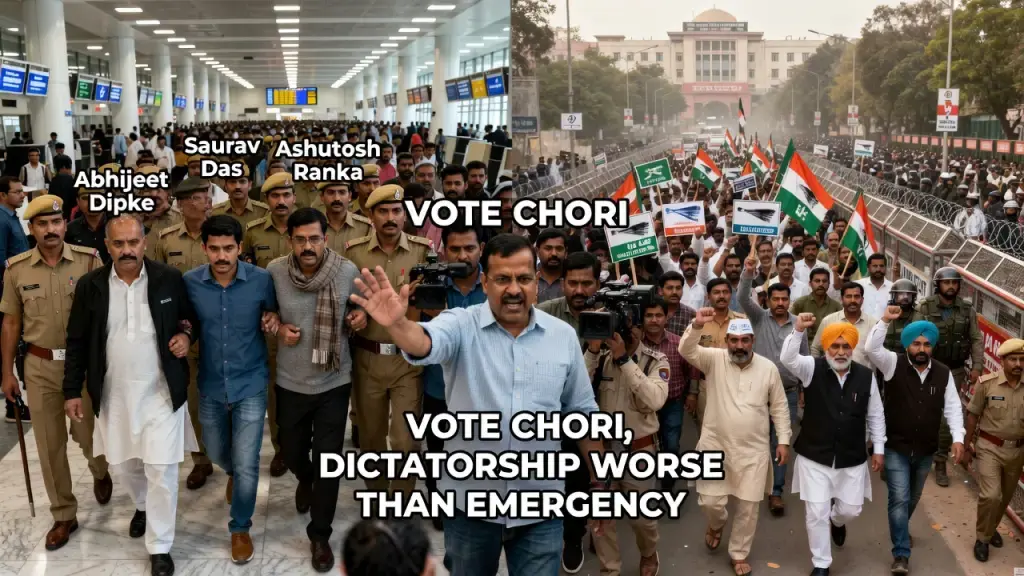 Election Commission Protest Escalates From Delhi Airport to Chandigarh