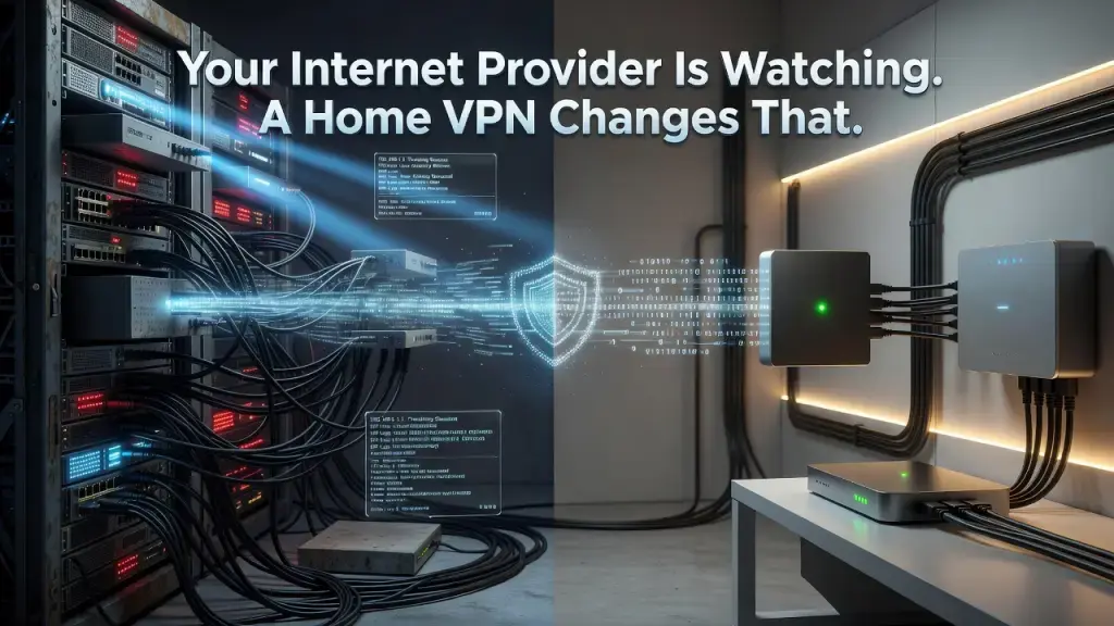 Your Internet Provider Is Watching. A Home VPN Changes That
