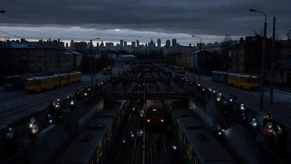 Russian Strikes Knock Out Power Across Kyiv as Winter Nears