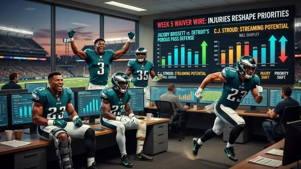Week 5 Waiver Wire: Injuries Reshape Fantasy Football Priorities