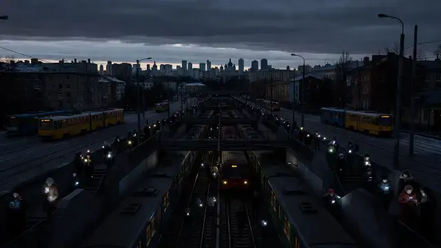 Russian Strikes Knock Out Power Across Kyiv as Winter Nears